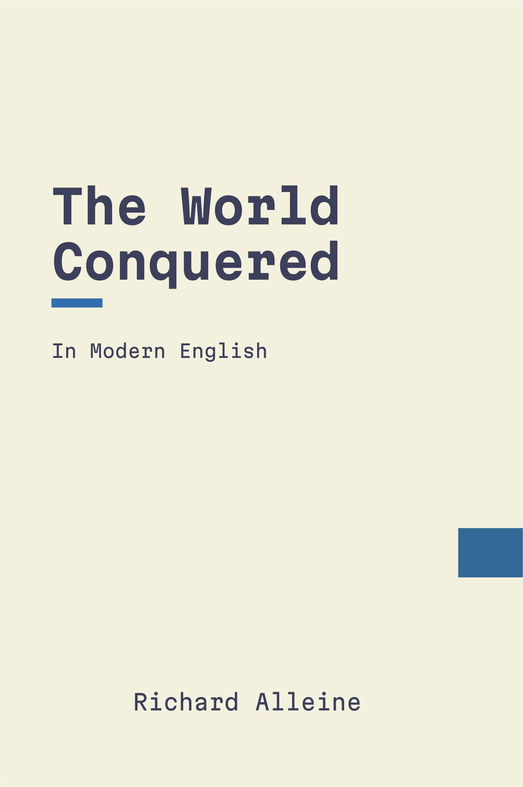 The World Conquered by Richard Alleine